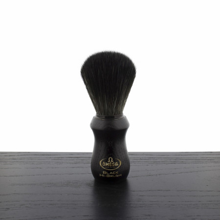 Omega 96833 Hi-Brush Black Fiber Wood Shaving Brush